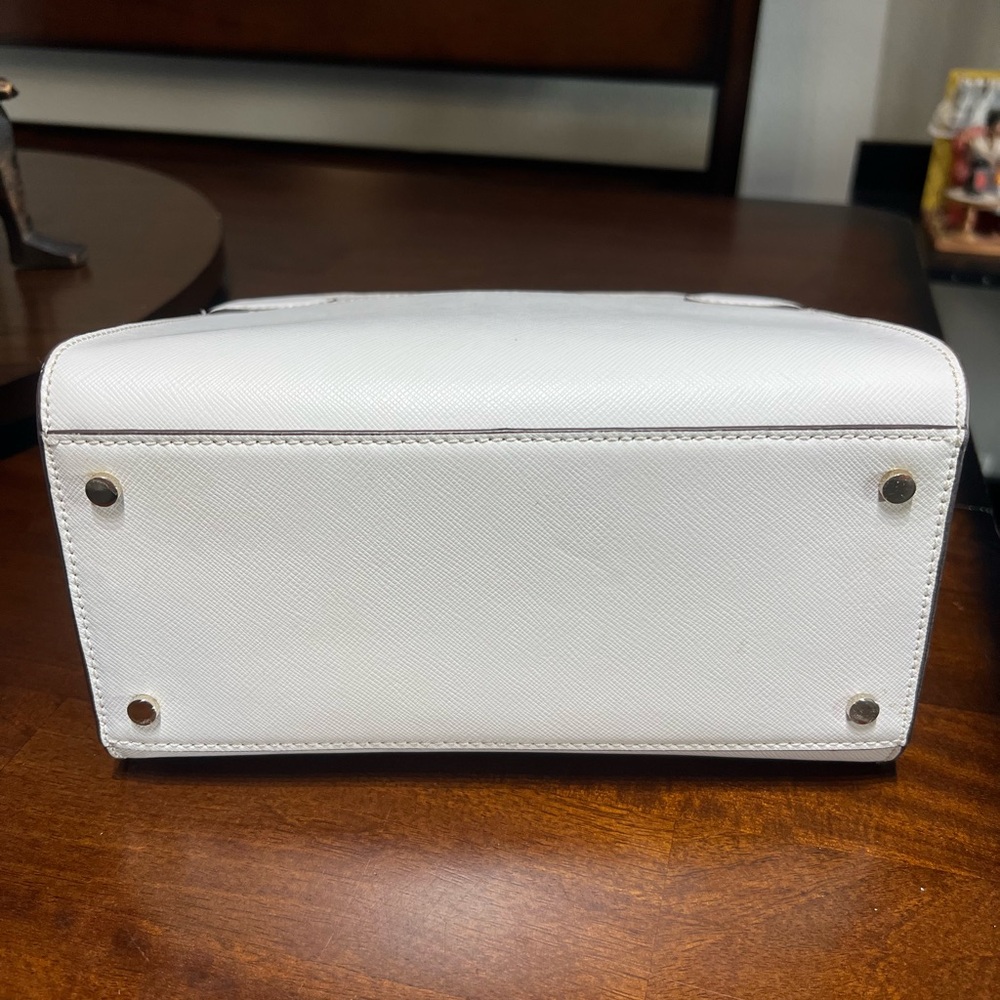 kate spade White Saffiano Leather Top-Handle Bag - Picture 4 of 5